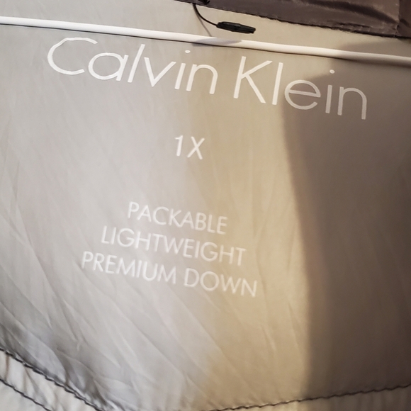 CALVIN KLEIN 1X GREY PACKABLE LIGHTWEIGHT PREMUIM DOWN PARKA. - Picture 7 of 12